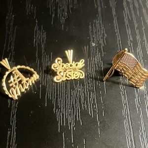 Michael Anthony two charms in a United States of America flag